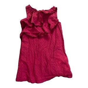 TEA COLLECTION | Velour Purple Ruffle Dress Infant Girls Size 9M Sleeveless